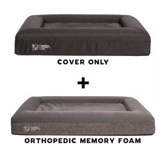 Orthopedic Memory Foam Bed + Durable Bed Cover Combo
