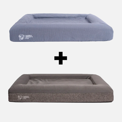 Orthopedic Memory Foam Bed + Pure Cotton Cover