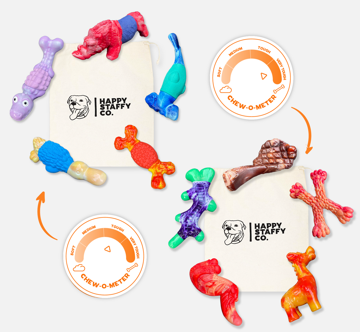 Chewzilla X Power Chewers Bundle Happy Staffy Co