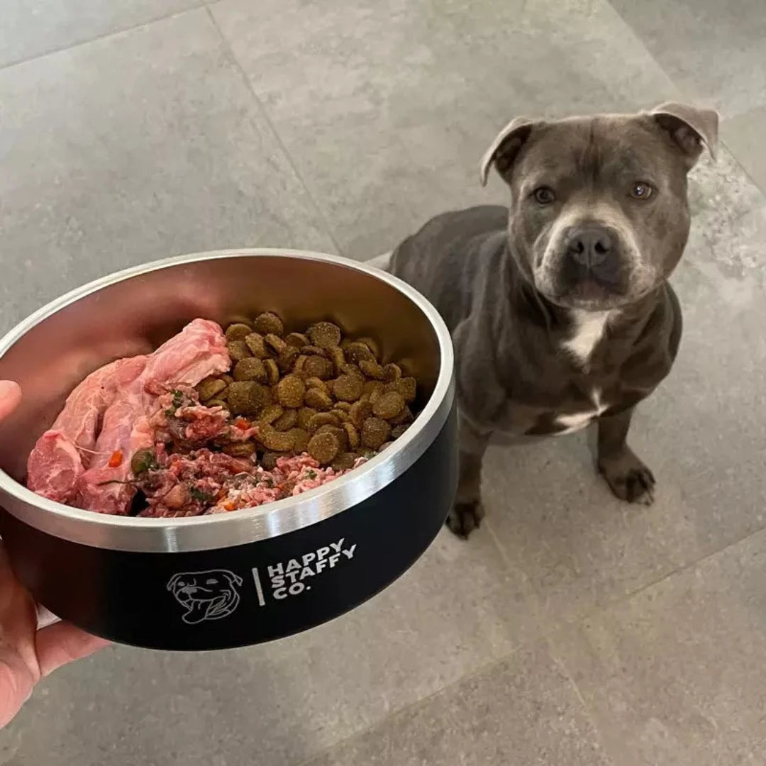 Happy Staffy Food Bowl